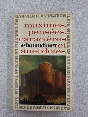 Seller image for Maximes et pense caractres et anecdotes for sale by Dmons et Merveilles