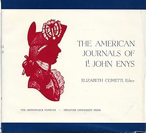 Imagen del vendedor de The American Journals of Lt. John Enys a la venta por Willis Monie-Books, ABAA