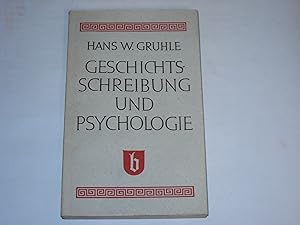 Seller image for Geschichtsschreibung und Pschologie. for sale by Der-Philo-soph