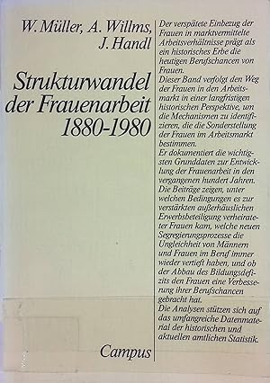 Bild des Verkufers fr Strukturwandel der Frauenarbeit 1880 - 1980. zum Verkauf von books4less (Versandantiquariat Petra Gros GmbH & Co. KG)