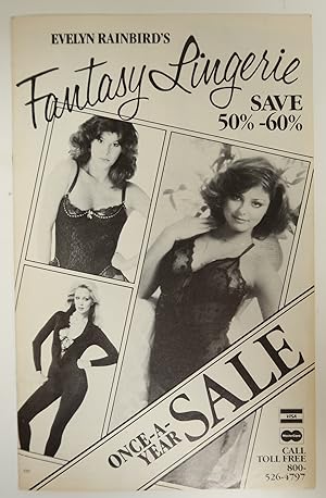 Evelyn Rainbrid's Fantasy Lingerie Once a Year Sale Vintage Catalog Booklet
