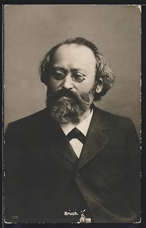 Ansichtskarte Porträt Komponist Max Bruch im Anzug