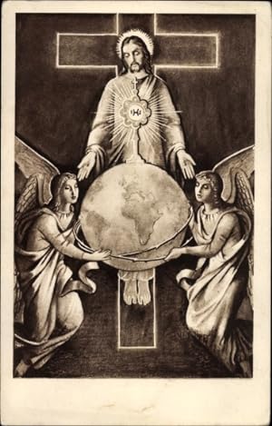Künstler Ansichtskarte / Postkarte Budapest, XXXIV Eucharistischer Kongress, Jesus, Engel