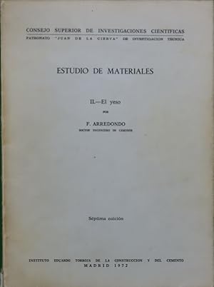 Seller image for Estudio de materiales. for sale by Librera Alonso Quijano