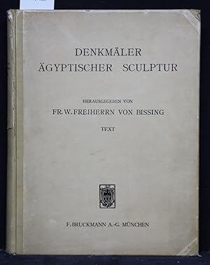 Bild des Verkufers fr Denkmler gyptischer Skulptur. Text. zum Verkauf von Antiquariat  Braun