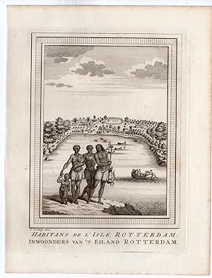 Antique Print-ABEL TASMAN-TONGA-NOMUKA ISLAND-ROTTERDAM-VOC-Schley-Bellin-1758