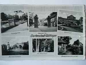 Ansichtskarte Gartenstadt Göttingen sechs Ansichten 1940 (Nr.654)