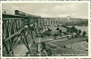 Ansichtskarte Nord-Ostsee-Kanal Hochbrücke Hochdonn Eisenbahn (Nr.9754)