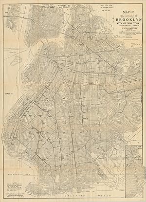 Immagine del venditore per Map of the Borough of Brooklyn [with] The Red Book Information Guide to Brooklyn Detailed street map and accompanying guide book of Brooklyn. venduto da Curtis Wright Maps