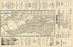 Seller image for Thomas Brothers Map of Alameda and East Bay Cities - Large dual sided map of East Bay cities, including Oakland, Berkeley, Alameda and Piedmont. for sale by Curtis Wright Maps