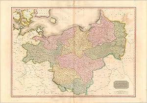 Imagen del vendedor de Prussian Dominions "Prussia is "not a country with an army, but an army with a country." - French statesman Count Mirabeau" a la venta por Curtis Wright Maps