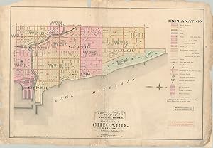 Imagen del vendedor de Outline & Index Map of Volume Three Atlas of the City of Chicago Index map to Volume III of Robinson's 1886 fire insurance atlas of Chicago. a la venta por Curtis Wright Maps