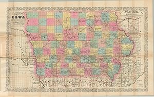 Immagine del venditore per A Township Map of the State of Iowa Scarce map of Iowa published by a land speculator and broker. venduto da Curtis Wright Maps