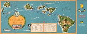 Seller image for The Hawaiian Islands Map of the Hawaiian Islands published shortly after statehood. for sale by Curtis Wright Maps