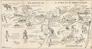 Seller image for U.S. Route 20 The Shortest Route 155 Miles U.S. Route 20 - Today's New York State Scenic Byway for sale by Curtis Wright Maps