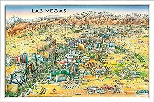 Seller image for Las Vegas Sin City, fully illustrated. for sale by Curtis Wright Maps