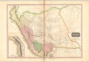 Imagen del vendedor de Peru Fascinating map of Peru issued at a period of significant political turmoil. a la venta por Curtis Wright Maps