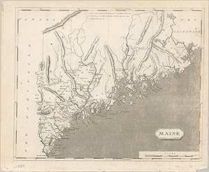 Bild des Verkufers fr Maine - The District of Maine about fifteen years prior to statehood. zum Verkauf von Curtis Wright Maps