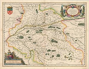 Bild des Verkufers fr Ducatus Turonensis - Gorgeous 17th century map of the traditional French province of Touraine. zum Verkauf von Curtis Wright Maps