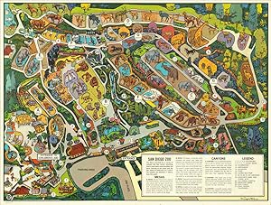 Seller image for Visitor's Map of San Diego Zoo & Balboa Park - Beautiful stylized souvenir map of the San Diego Zoo. for sale by Curtis Wright Maps