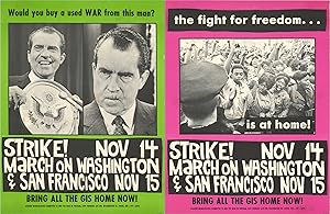 Seller image for [Anti-Vietnam War Posters] - Promoting the second 'Moratorium March' in D.C. and San Francisco. for sale by Curtis Wright Maps