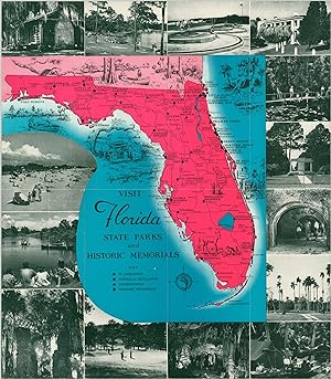 Seller image for Visit Florida State Parks and Historic Memorials - Two mid-century pictorial guides to parks and historic sites in Florida. for sale by Curtis Wright Maps