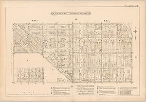 Imagen del vendedor de South 1/2 of Section 3.1.40.14 [Chicago] The heart of Wicker Park, almost 150 years ago. a la venta por Curtis Wright Maps