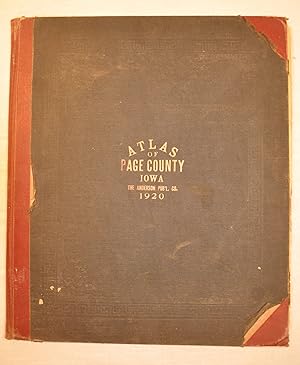 Bild des Verkufers fr Atlas of Page County, Iowa An agricultural snapshot from America's heartland. zum Verkauf von Curtis Wright Maps