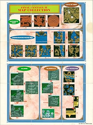 Bild des Verkufers fr Final Fantasy II Map Collection Game map from one of the most iconic RPGs of all time. zum Verkauf von Curtis Wright Maps