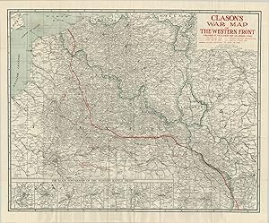 Seller image for Clason's War Map of the Western Front Exhaustive survey of the Western Front in the final year of the First World War. for sale by Curtis Wright Maps
