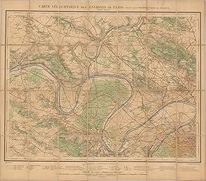 Seller image for Carte Velocipedique des Environs de Paris Detailed cycling map of the northeast suburbs of Paris from the late 19th century. for sale by Curtis Wright Maps