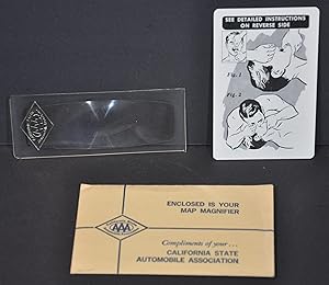 Imagen del vendedor de Map Magnifier - Pocket magnifier issued by the California State Automobile Association. a la venta por Curtis Wright Maps