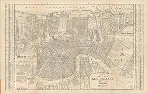 Imagen del vendedor de Map of Greater New Orleans Louisiana New Orleans in 1934 - a battleground between Huey Long and local political interests. a la venta por Curtis Wright Maps