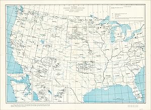 Image du vendeur pour Three Maps of Indian Country [Title on Verso] - 'Three Maps of Indian Country' made at a Native American vocational school. mis en vente par Curtis Wright Maps