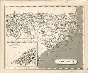 Bild des Verkufers fr North Carolina - Antebellum North Carolina. zum Verkauf von Curtis Wright Maps