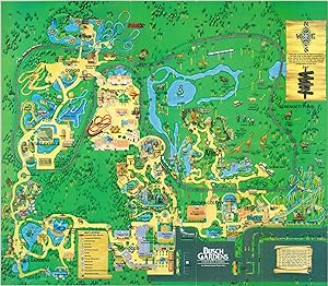 Seller image for Busch Gardens Tampa Bay, Florida - 1996 park map for Busch Gardens in Tampa. for sale by Curtis Wright Maps