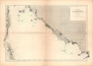 Bild des Verkufers fr Mer Mediterranee de L'ile d'Elbe a Naples Coastal chart of the northern Tyrrhenian Sea, including Italy's west coast, Corsica, Sardinia, and Elba. zum Verkauf von Curtis Wright Maps