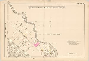 Imagen del vendedor de S.W. 1/4 and Parts of N.W. 1/4 and S.E. 1/4 Section 30.40.14 [Chicago] The northern extent of Chicago prior further incorporations. a la venta por Curtis Wright Maps