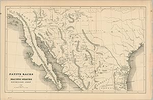 Seller image for Native Races of the Pacific States New Mexican Group - Bancroft's map of indigenous people across the New Mexican Group. for sale by Curtis Wright Maps