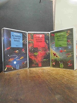 Per Anhalter durch die Galaxis, 3 VHS-Videokassetten (= alles), mit Simon Jones, David Dixon, San...