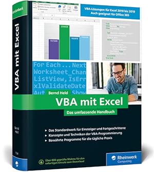 Bild des Verkufers fr VBA mit Excel: Das umfassende Handbuch fr Einsteiger und fortgeschrittene Anwender zum Verkauf von buchlando-buchankauf