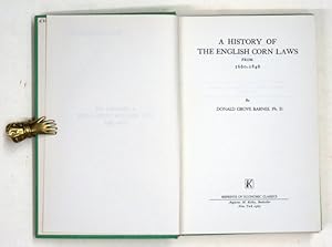 Imagen del vendedor de A history of the English corn laws from 1660?1846. a la venta por antiquariat peter petrej - Bibliopolium AG