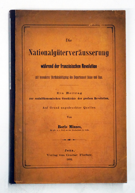 Die Nationalgüterveräusserung während der Französischen Revolution mit besonderer Berücksichtigun...