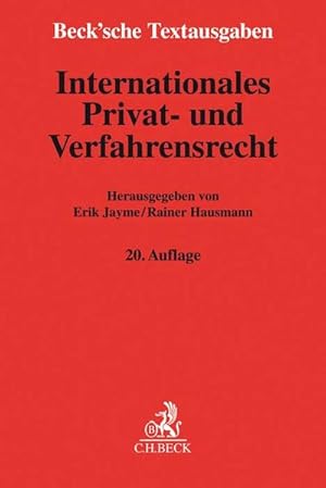 Seller image for Internationales Privat- und Verfahrensrecht : Textausgabe. (=Beck'sche Textausgaben). for sale by Antiquariat Thomas Haker GmbH & Co. KG