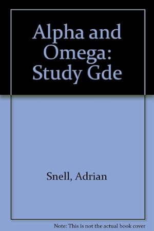 Imagen del vendedor de Alpha and Omega: Study Gde a la venta por WeBuyBooks