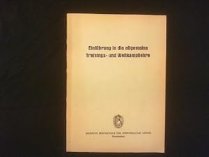 Immagine del venditore per Einfhrung in die allgemeine Trainings- und Wettkampflehre. Anleitung fr das Fernstudium. venduto da Antiquariat Matthias Drummer