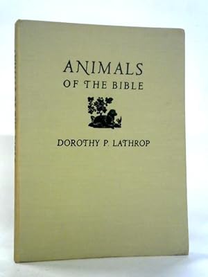 Bild des Verkufers fr Animals of the Bible zum Verkauf von World of Rare Books