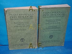 Bild des Verkufers fr Psychologie vom empirischen Standpunkt, in 2 Bnden / Zweiter Band: Von der Klassifikation der psychischen Phnomene. Philosophische Bibliothek 192, 193 / Mit neuen Abhandlungen aus dem Nachlass. zum Verkauf von Antiquarische Fundgrube e.U.