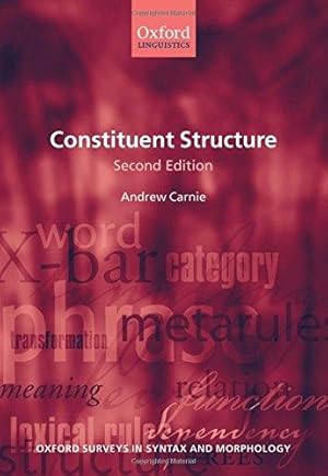 Seller image for Constituent Structure: 05 (Oxford Surveys in Syntax & Morphology) for sale by WeBuyBooks