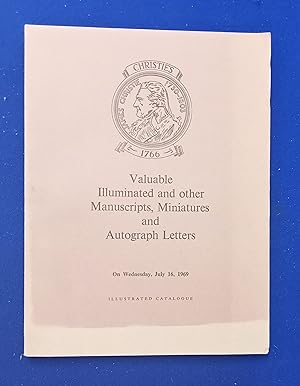 Catalogue of valuable illuminated and other manuscripts, miniatures and autograph letters. [ Chri...